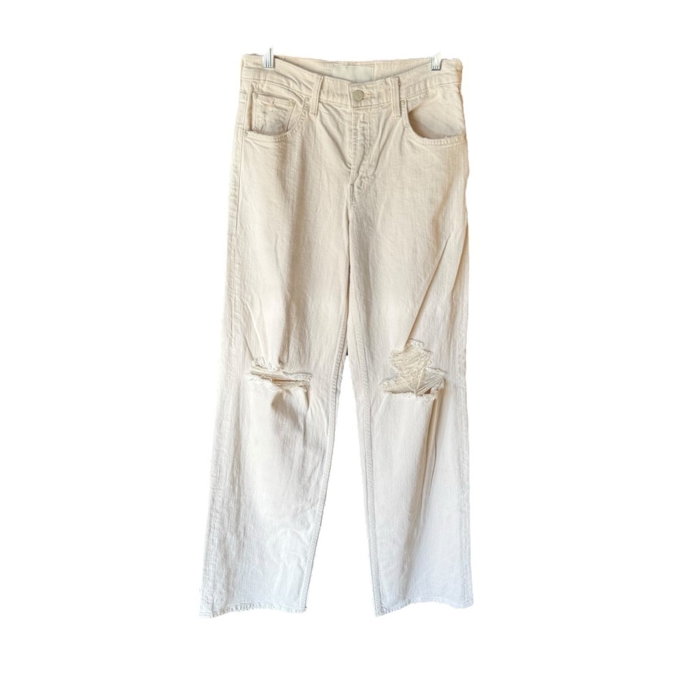 Mother - NWT The Down Low Spinner Heel Distressed Jeans Sz 27 - Picture 4 of 11